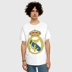 Футболка оверсайз мужская Real Madrid FC, цвет: белый — фото 2