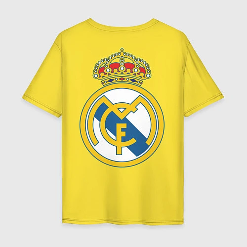 Мужская футболка оверсайз Real Madrid FC / Желтый – фото 2