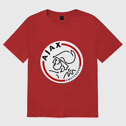Футболка оверсайз мужская Ajax FC, цвет: красный