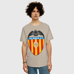 Футболка оверсайз мужская Valencia CF, цвет: миндальный — фото 2