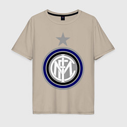 Футболка оверсайз мужская Inter FC, цвет: миндальный