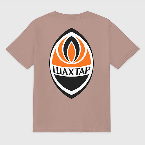 Мужская футболка оверсайз ФК Шахтёр / Пыльно-розовый – фото 2