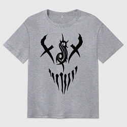 Футболка оверсайз мужская Slipknot Demon, цвет: меланж