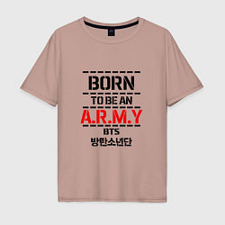 Мужская футболка оверсайз Born to be an ARMY BTS