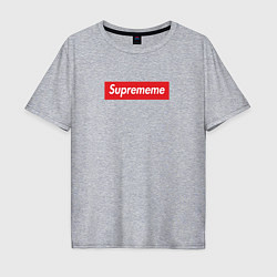 Футболка оверсайз мужская Suprememe, цвет: меланж