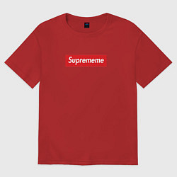 Футболка оверсайз мужская Suprememe, цвет: красный