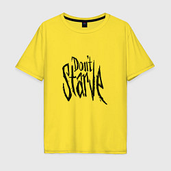 Футболка оверсайз мужская Don't Starve, цвет: желтый