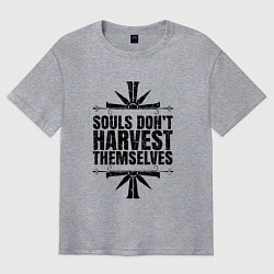 Футболка оверсайз мужская Harvest Themselves, цвет: меланж