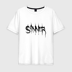 Футболка оверсайз мужская Real Sinner, цвет: белый