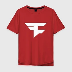 Футболка оверсайз мужская FAZE Symbol, цвет: красный