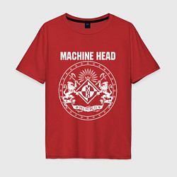 Футболка оверсайз мужская Machine Head MCMXCII, цвет: красный