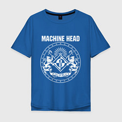 Футболка оверсайз мужская Machine Head MCMXCII, цвет: синий