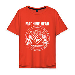 Футболка оверсайз мужская Machine Head MCMXCII, цвет: рябиновый