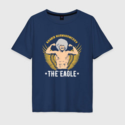 Футболка оверсайз мужская Khabib: The Eagle, цвет: тёмно-синий