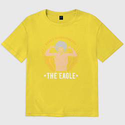 Футболка оверсайз мужская Khabib: The Eagle, цвет: желтый