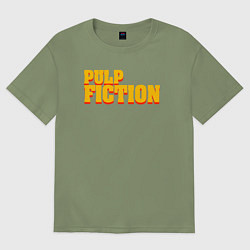 Футболка оверсайз мужская Pulp Fiction, цвет: авокадо