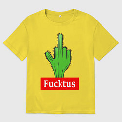 Футболка оверсайз мужская Fucktus, цвет: желтый