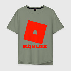 Футболка оверсайз мужская Roblox Logo, цвет: авокадо