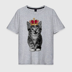 Футболка оверсайз мужская Meow kitten, цвет: меланж