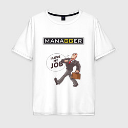 Мужская футболка оверсайз MANAGGER