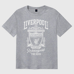 Футболка оверсайз мужская Liverpool: Est 1892, цвет: меланж