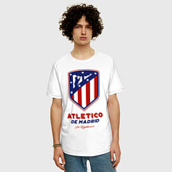Футболка оверсайз мужская Atlecito de Madrid, цвет: белый — фото 2