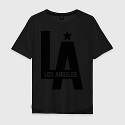Футболка оверсайз мужская Los Angeles Star, цвет: черный