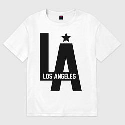 Футболка оверсайз мужская Los Angeles Star, цвет: белый