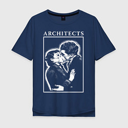Футболка оверсайз мужская Architects: Love, цвет: тёмно-синий