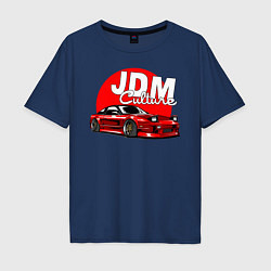 Футболка оверсайз мужская JDM Culture, цвет: тёмно-синий