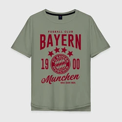 Футболка оверсайз мужская Bayern Munchen 1900, цвет: авокадо