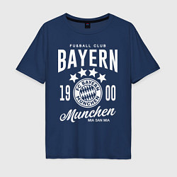 Футболка оверсайз мужская Bayern Munchen 1900, цвет: тёмно-синий