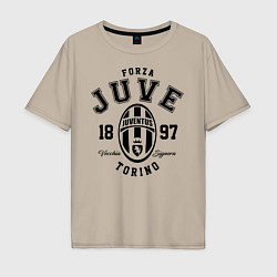 Футболка оверсайз мужская Forza Juve 1897: Torino, цвет: миндальный