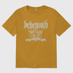 Футболка оверсайз мужская Behemoth: The Satanist, цвет: горчичный