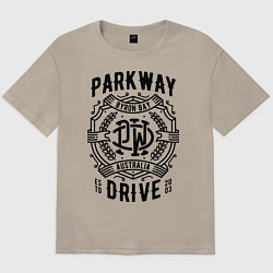 Футболка оверсайз мужская Parkway Drive: Australia, цвет: миндальный