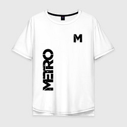 Футболка оверсайз мужская METRO M, цвет: белый