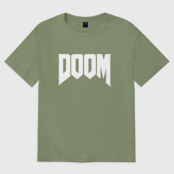Футболка оверсайз мужская DOOM, цвет: авокадо