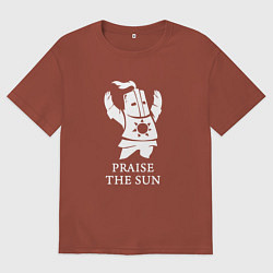 Футболка оверсайз мужская Praise the Sun, цвет: кирпичный