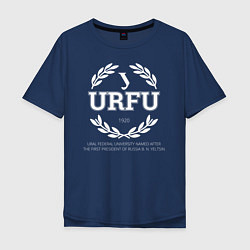 Футболка оверсайз мужская URFU, цвет: тёмно-синий