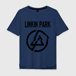 Футболка оверсайз мужская Linkin Park, цвет: тёмно-синий