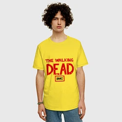 Футболка оверсайз мужская The walking Dead AMC, цвет: желтый — фото 2
