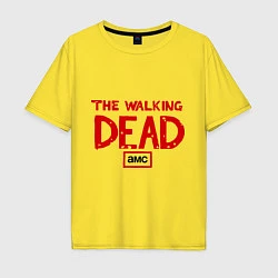 Футболка оверсайз мужская The walking Dead AMC, цвет: желтый