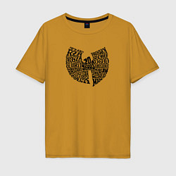 Футболка оверсайз мужская WU TANG CLAN, цвет: горчичный