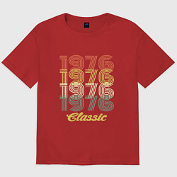 Футболка оверсайз мужская 1976 Classic, цвет: красный