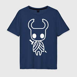 Футболка оверсайз мужская Hollow Knight: Minimalism, цвет: тёмно-синий