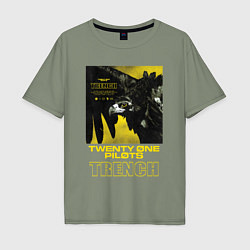 Футболка оверсайз мужская TOP: TRENCH, цвет: авокадо