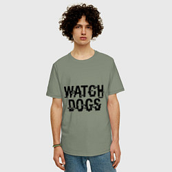 Футболка оверсайз мужская Watch Dogs, цвет: авокадо — фото 2