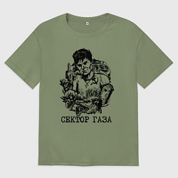 Футболка оверсайз мужская Юра Хой, цвет: авокадо