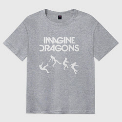 Футболка оверсайз мужская IMAGINE DRAGONS, цвет: меланж