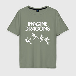 Футболка оверсайз мужская IMAGINE DRAGONS, цвет: авокадо